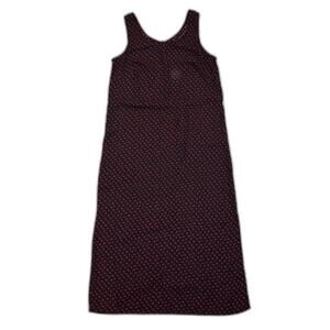 Vintage K Studio Red Leaf Print Maxi Dress Women's Size 10